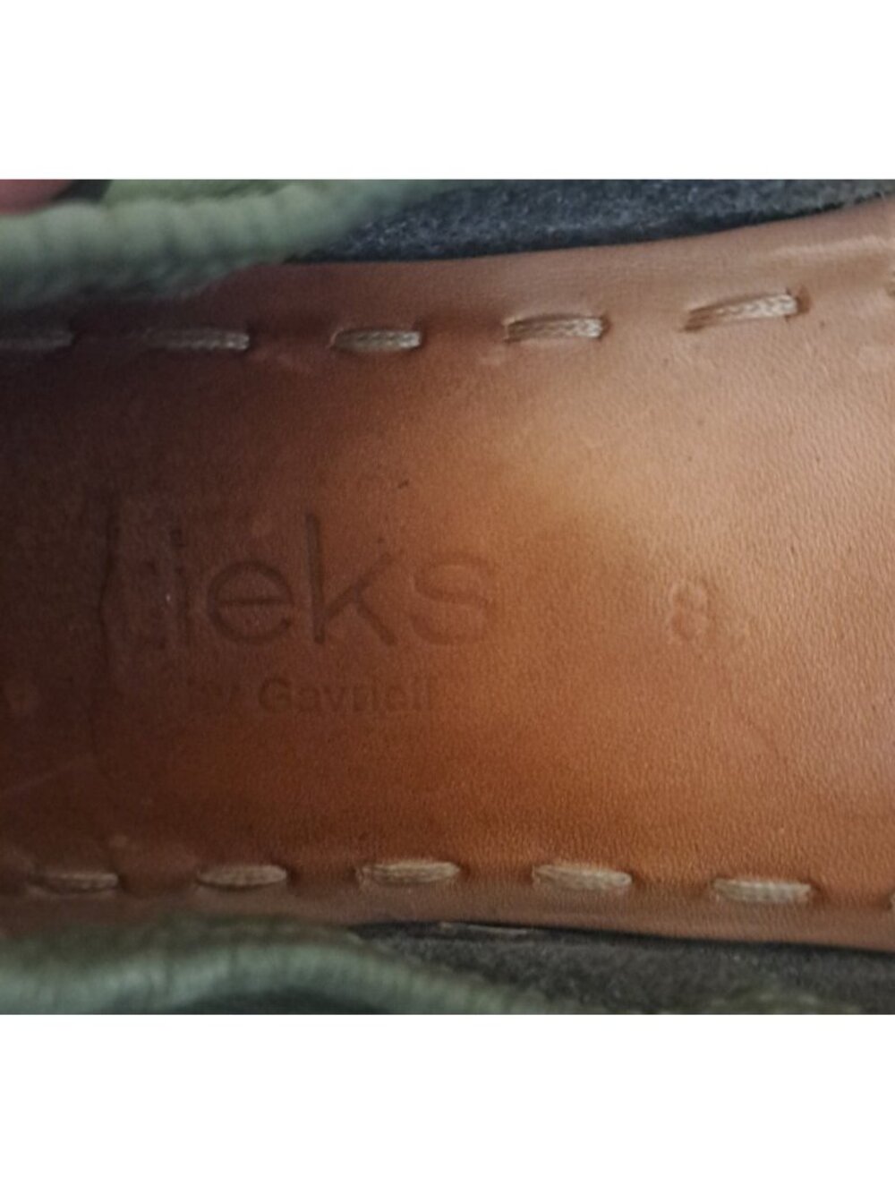 Tieks by Gavrieli Women’s 8 Olive Green Leather Foldable Ballet Flats Round Toe - Picture 2 of 14